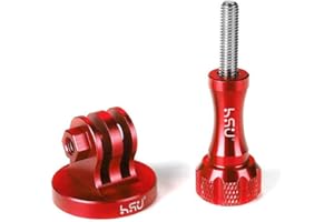 HSU Adaptateur de trépied pour GoPro, Support de trépied pour Hero 12/11/10/9/8/7/6/5/4/3 caméra d'action (Rouge)