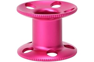 MAGT Carrete de Buceo, Carrete de Dedo de Buceo de Aleación de Aluminio Carrete de Pesca para Actividades de Buceo (Rojo)