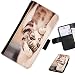Produktbild Hairyworm- Katzen Samsung Galaxy J3 (2016) Leder Klapphülle Etui Handy Tasche, Deckel mit Kartenfächern, Geldscheinfach und Magnetverschluss.