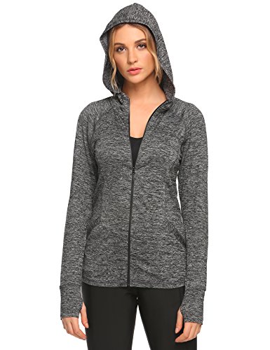 Ekouaer Damen Kapuzenjacke / Sweatshirt-Jacke mit Kapuze jacke sport damen jacke sport damen bergangsjacke jacke damen bergangsjacke
