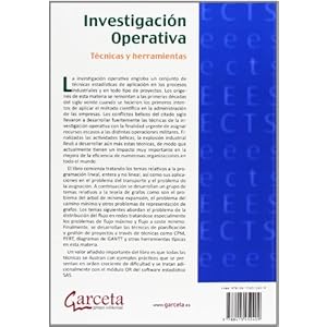 Investigación operativa: Técnicas y Herramientas