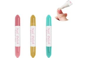 GHEART Nail Polish correttore matita,Penna Pulitore Rimozione Smalto per Unghie,Nail Polish Corrector,Nail Edge Cleaning,Perfetto per uso professionale o personale,Nail Remover Correzione Pen,3PC