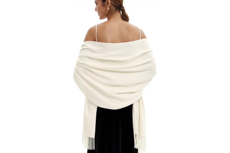 vimate Pashmina Scarf and Shawl - Soft Women Pashminas Wrap for Wedding Evening Party (20 Colors)