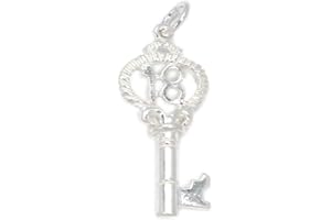 MALDON JEWELLERY 18th birthday key sterling silver charm pendant .925x 1 Birthdays charms