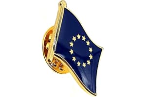 SNS COMPONENTS Distintivo pin smaltato in metallo con bandiera del paese dell'Unione europea UE EU