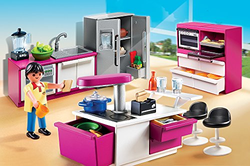 Imagen 2 de Playmobil Mansión Moderna de Lujo - Cocina de diseño abierto, playset (5582)