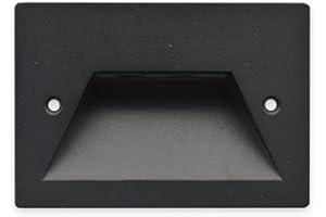 Eurekaled Segnapasso LED Nero da incasso compatibile con scatola 503 3W luce naturale 4000K 220V IP65