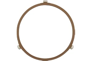 CKANDAY 7,5 tum mikrovågsugn snurrbar ring, med 14 mm höjd rullar, 19 cm roterande bricka mittenglasplatta bricka stödhållare