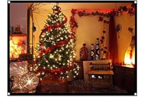 Richer-R Projector Screen,Rear Projection Screen 60-100 Inch Portable Foldable Non-crease Projector Curtain Screen 4:3 for Outdoor Camping Movie Open-air Cinema,White(72in)