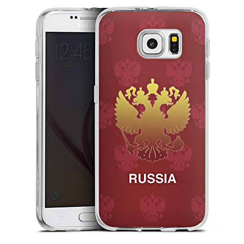 DeinDesign Samsung Galaxy S6 Silikon Hülle Case Schutzhülle Russland Em Trikot Football Fussball