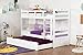 Produktbild Etagenbett/Stockbett"Easy Premium Line" K11/h inkl. Liegeplatz und 2 Abdeckblenden, Kopf- und Fußteil mit Löchern, Buche Vollholz massiv Weiß - 90 x 200 cm (B x L), teilbar