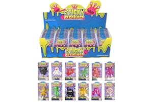HB Sticky Creatures - Children's Kid's Party Goody Bag Filler Loot Reward Pocket Money Toy Prize Lucky Dip Pinata Stocking Filler (20)