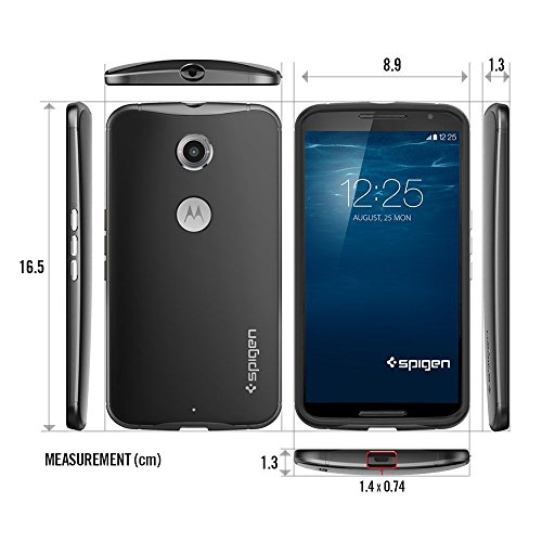 Spigen SGP11240 - Funda para Nexus 6  Negro Rojo