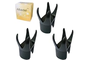 Albedel 3 PCs 4-Claw Golf Ball Retriever Claw Put On Putter Grip Grabber Pick Up Back Saver