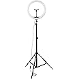 Amazon Basics LED Ring Light (12-inch) with Tripod Stand, Hot Shoe Adapter and 3 Temperature Modes for YouTube, Photo-Shoot, Vlogging & More