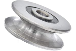 FEEDAL 8mm/0.3" 250KG Stainless Steel Deep U Groove Ball Bearings Pulley Metal Pulley Wheel Bearings Wheel Wire Rope Pulley for Lifting Guide, Inner Dia (40mm) (40x13mm/1.5x0.51inch(ODxT))