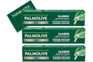 FITZEN Palmolive Men Shave Cream Classic with Palm Extract, Shave Lather for men 100ml pack of 3