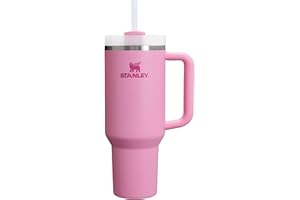Stanley Quencher H2.0 FlowState Stainless Steel Vacuum Insulated Tumbler with Lid and Straw for Water, Iced Tea or Coffee, Smoothie and More, Peony, 40oz