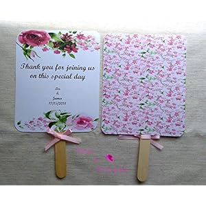 50 Paipai-Einheiten für personalisierte Hochzeiten. Fan Hochzeit