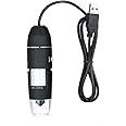 Irfora 1600X Magnification USB Digital Microscope with OTG Function 8-LED Light Magnifying Glass Magnifier with Stand