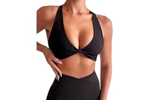 Navneet Sujetador Deportivo Mujer Espalda Descubierta Top Deportivo Mujer Sujetador sin Espalda Ropa Deportiva