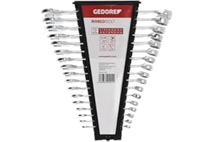 ‎GEDORE GEDORE red Ring-Maulschlüssel-Satz, 17-teilig, SW 6-22, Chrom-Vanadium-Stahl, Silber