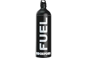 Oxford Products Fuel Flask, 1.5L. Portable Motorcycle Fuel Can., Black, OX834