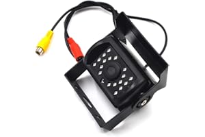 PolarLander Cámara Impermeable Universal de la cámara de la cámara de la Vista Posterior del Coche de la Prenda Impermeable Heavy Duty 18 LED visión Nocturna IR 12V 24V