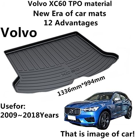 AUNAZZ/Trunk Mat Cover TPO Material Rubber Rear Trunk Cargo Liner Trunk Tray Floor Mat Cover 1 PCS Antibacterial, Waterproof, Odorless