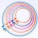 Produktbild Lanlan 6pcs/pack verschiedene Größen Kunststoff Stickrahmen verstellbar Kreuzstich Hoop Stickerei Circle für DIY Art Craft Set zufällige Farbe