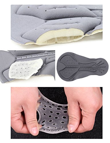 iCreat Herren Radunterhose, Pants Fahrradunterwäsche Fahrrad Unterwäsche Shorts Strumpfhosen Softshell Radlerhose mit Lycra 3D Sitzpolster M-XXXL - 5