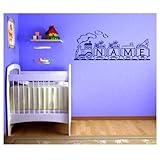 Wandtattoo Kinderzimmer 4 Eisenbahn Lok Zug — verschiedene Farben und Größen zur Auswahl — (weiß – matt (für raue und glatte Flächen!), XXL – Max. 20 cm Höhe) - 7