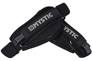 Mystic Watersports - Surf Kitesurf & Windsurfing Kite Footstrap Set Asymmetrical Black - Velcro Ajustable - Set de Dos