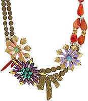 Katerina Psoma Pyrite and Flower Necklace of 43cm