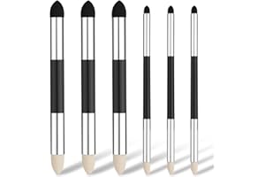 JYNXOR 6 pcs penne in spugna per sfumare a doppia testa, lavabili, Penna Spugna per Sfumatura Artista, spugnette per schizzi, pennelli riutilizzabili per matite da disegno, per studenti scolastici