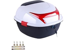 ‎KIMISS Motorrad-Tour-Heckbox, KIMISS Kofferraum-Gepäck-Top-Lock-Aufbewahrung Heckbox Helm-Gepäck-Aufbewahrung Topcase Große Kapazität Universal für Elektromobile (Groß)