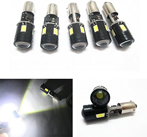 Global Fortune 2 Pieces of White LED Car Lights Bulb BAY9S H21W DC12V 6SMD 5630 and CREE Top Shine High Quality Bright Energy Saving Backup Lights Error Free