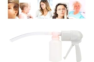 Kaxilu Manuelles Nasenabsauggerät - Nasenabsaugpumpe für zu Hause - Transparent - Kunststoff - Wasserfest - Handwäsche empfohlen - Für alle Altersgruppen