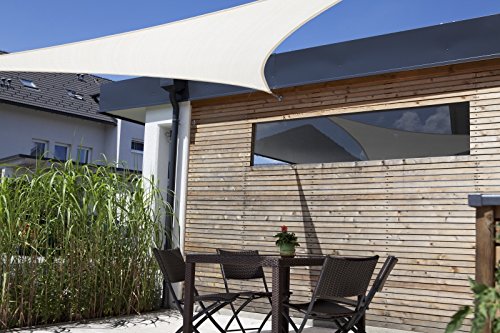 Windhager 10977 Sonnensegel, Dreieck 5 m, weiß - 4