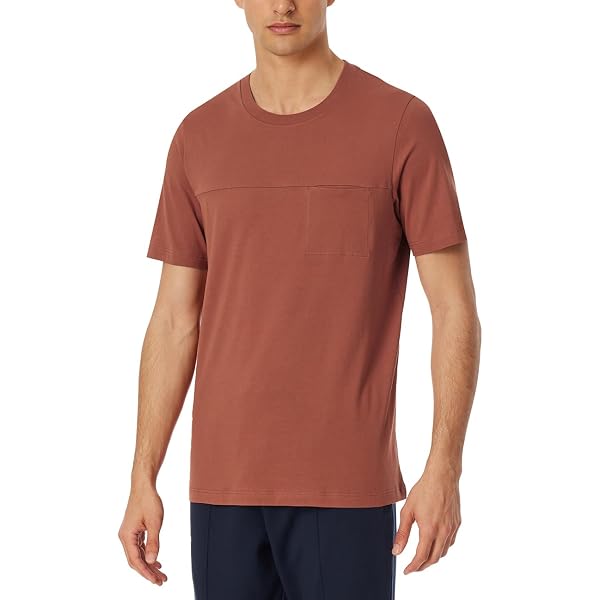 Schiesser Pigiama Uomo | Pantaloni Lunghi + Slip Mix + Relax | Colore Pacific Blue | 100% Cotone Organico | Morbido E Comodo | Vita Regolabile Con Bottone E Nastro