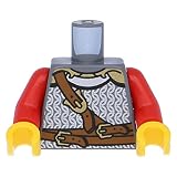 LEGO 10 x Oberk�rper Castle Kingdoms Brustriehmen und G�rtel Dunkelgrau (Neu) - LEGO