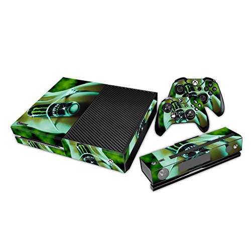 Preisvergleich Produktbild XBox One und Kamera + 2 Controller Aufkleber Schutzfolie Set - Monster Energy
