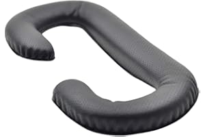 Hemobllo Gesicht Schaum Ersatz Professionelle Leder Verdicken Vr Brille Maske Matte Abdeckung Kissen Kompatibel für HTC Vive (Schwarz)
