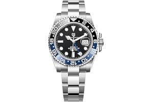 PAGRNE DESIGN Pagani Design GMT Montre Automatique Homme 40 mm Verre Saphir Acier Inoxydable 100 Résistance à l'eau Montre Analogique Montre Mécanique Homme Cadeau Montre pour Homme
