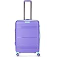 Skybags Paratrip Medium Size Hard Luggage (67 cm) | Polypropylene Luggage Trolley with 8 Spinner Wheels| Purple Oppulence | Unisex