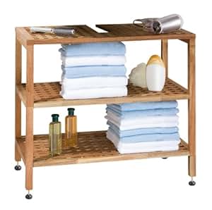 Bambus waschtischunterschrank