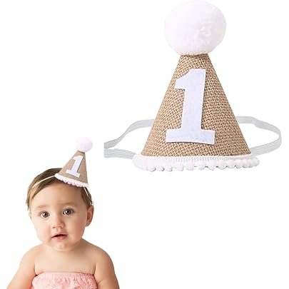 Dodedise 1st Birthday Banner – High Chair Glitter Gold 'ONE' Banner For Baby Party Decor