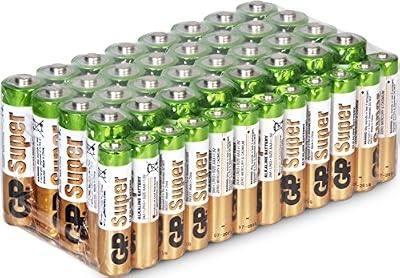 GP Lot de 44 piles (32x AA et 12x AAA alcalines) - GP Super