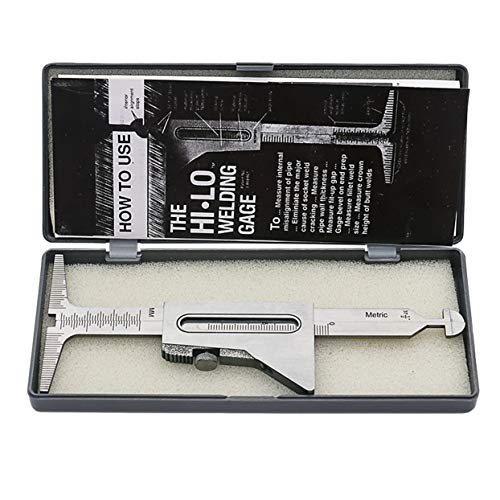 Preisvergleich Produktbild LoveOlvidoD Hohe Präzision Schweißkegel Fühlerlehre Gage Durable Edelstahl Tiefenlineal Handschweißen Messwerkzeug