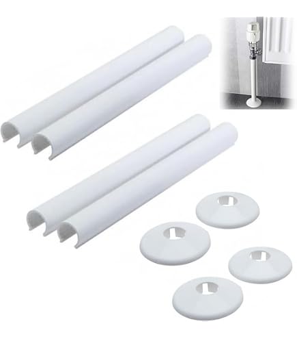 Produktbild von Wetterfeste Rohrabdeckung U-Form – PVC, 50x20x20 Cm, Für Innen & Außen, Zum Verstecken Von Rohren & Kabeln